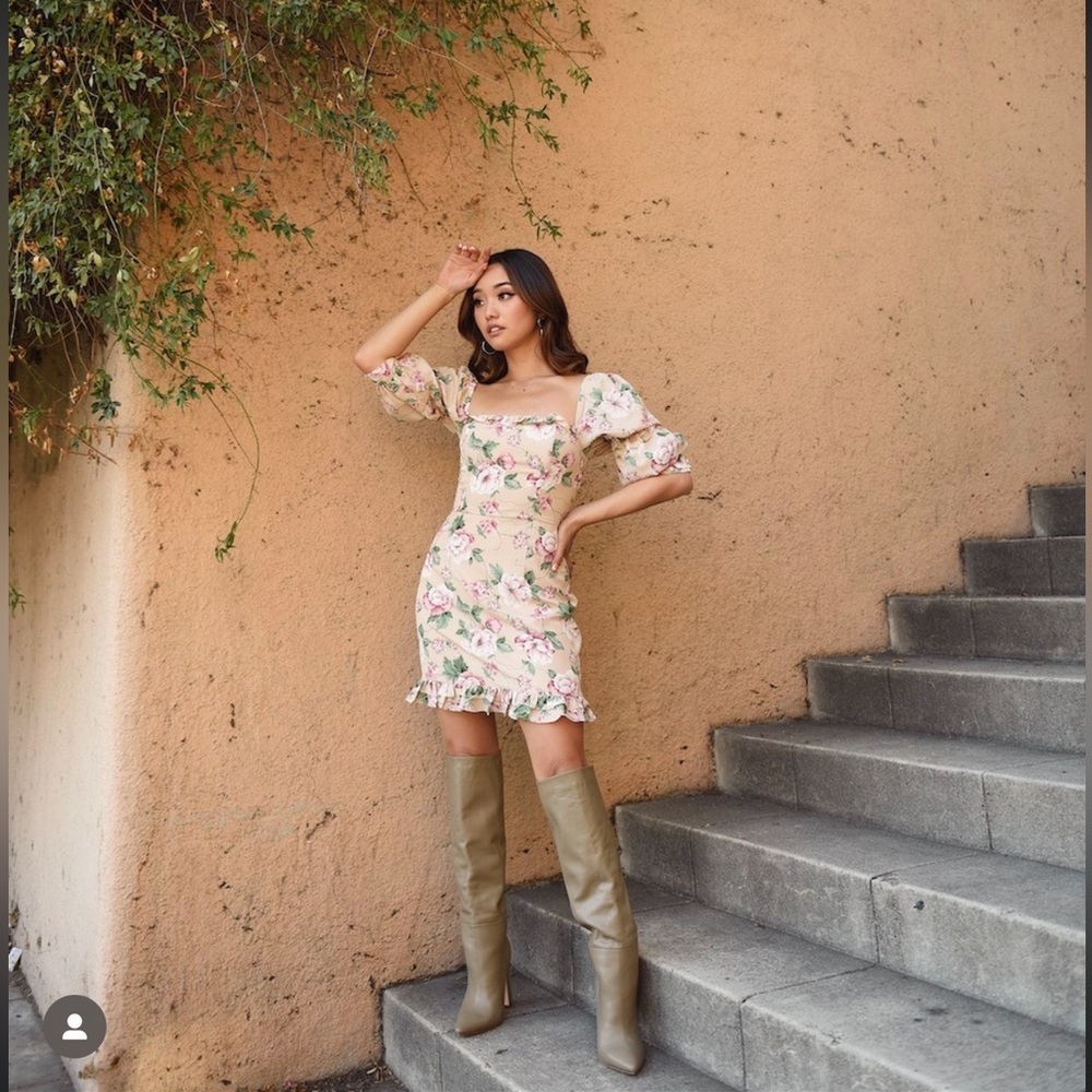 Eggie floral mini dress